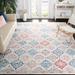 Blue/Red 108 x 0.31 in Indoor Area Rug - Dakota Fields Aguiar Oriental Cream/Blue/Red Area Rug | 108 W x 0.31 D in | Wayfair