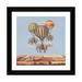 East Urban Home Flight of the Elephants Blue Square by Terry Fan - Print Paper in Blue/Brown | 16 H x 16 W x 1 D in | Wayfair