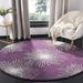 Indigo/White 72 x 0.63 in Area Rug - Wrought Studio™ Amier Abstract Purple/Ivory Indoor/Outdoor Area Rug Wool | 72 W x 0.63 D in | Wayfair