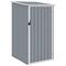 vidaXL Garden Shed Grey 87x98x159 cm Galvanised Steel