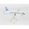 Embraer ERJ-190 Commercial Aircraft White w/Black and Blue Tail Gemini 200 Series 1/200 Diecast Model Airplane by GeminiJets
