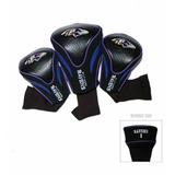 Team Golf Ravens 3 Pk Contour Sock Headcovers