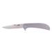 Al Mar Knives Ultralight Titanium Series Folding Knife Eagle Frame Lock D2 58HRC 4 in Traditional TC4 Handle Silver AMK4116