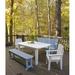Uwharrie Outdoor Chair Carolina Preserves Garden Bench Wood/Natural Hardwoods in Blue | 35.5 H x 66.5 W x 20 D in | Wayfair C073-P31