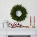 The Holiday Aisle® 24" PVC Wreath in Green/White | 24 H x 24 W x 4 D in | Wayfair 72AA610DB5F7428B893C3F7562993C83