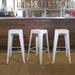 Williston Forge Winthrop Bar & Counter Stool Metal in White | 30 H x 17 W x 17 D in | Wayfair 0B1DB5EAFED64D809F4C67070C008C4A