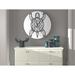 Dakota Fields Tribu-Tortuga Wall Clock Metal in Black/White | 23 H x 23 W x 4 D in | Wayfair A563ABF9BE72402D930864C2FE75A0AF