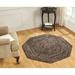 Brown 72 x 0.5 in Living Room Area Rug - Brown 72 x 0.5 in Area Rug - August Grove® Andeana Braided Area Rugs/Braided Round Rug for Living Room, Farmhouse & Kitchen | Wayfair