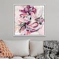 Red Barrel Studio® Fuchsia Floral II by June Erica Vess - Painting Print on Canvas in Brown | 38 H x 38 W x 1.75 D in | Wayfair