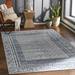 Mohrsville 6'7" x 9' Modern Farmhouse Moroccan Light Gray/Charcoal/Slate/Dark Gray/Smoke/White/Dark Blue/Blue/Navy Area Rug - Hauteloom