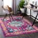 Reedham 6'7" x 9' Traditional Updated Farmhouse Moroccan Charcoal/Cream/Dark Blue/Fuchsia/Light Slate/Medium Gray/Orange/Sky Blue/Yellow/Navy Area Rug - Hauteloom