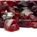 VIVID Heat Ruby RED Premium Outdoor Fire Glass (5-Pound Bag) 1/2 - 3/4 inch Chunky - Medium Glass for use in Fire Pit Fire Place