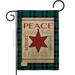 Breeze Decor BD-XM-G-114179-IP-DB-D-US18-SB 13 x 18.5 in. Merry with Brightening Stars Burlap Winter Christmas Impressions Decorative Vertical Double Sided Garden Flag