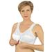 Plus Size Women's Front Hook Mastectomy Comfort Plus Bra by Jodee in White (Size 38 D)
