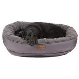 EZ Wash Fleece Curler Dog Bed, 36" L X 32" W X 8" H, Medium, Gray