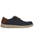 Skechers Men's Relaxed Fit: Melson - Planon Sneaker | Size 10.5 | Navy | Textile/Leather/Synthetic