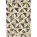 Brown/White 120 x 0.25 in Area Rug - Dash and Albert Rugs Loki Geometric Hand-Woven Flatweave Brown/Beige Area Rug /Jute & Sisal | Wayfair