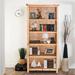 Red Barrel Studio® Solid Wood Standard Bookcase Wood in Brown/Green | 69.7 H x 35.2 W x 13.3 D in | Wayfair C00856F6B585416B961A7BE0FA2603FC