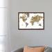 Williston Forge Gilded Map - Graphic Art Print Canvas, Wood in Gray/White | 18 H x 26 W x 1.5 D in | Wayfair 51AC9CDFF7554AC0B463949E1D966E27