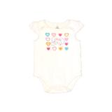 Small Wonders Short Sleeve Onesie: Pink Solid Bottoms - Size 3-6 Month