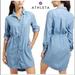 Athleta Dresses | Athleta Chambray Blue Dress, Size Xs | Color: Blue | Size: Xs