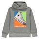 Converse . Boys Sneaker Hoodie Top Central Print Age 8-14 (Dark Grey, 12-13 Years)