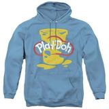 Trevco HBRO455-AFTH-1 Play Doh & Play Doh Messy Stencil Logo-Adult Pull-Over Hoodie, Carolina Blue - Small