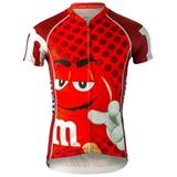 2015 Men's M&Ms Red Cycling Jersey - MMRE-M