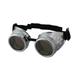 C.F.GOGGLE Steampunk Goggles Welding Vintage Victorian Diffraction Glasses Black Lens