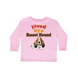 Inktastic Basset Hound Dog Lover Gift Toddler Long Sleeve T-Shirt Unisex