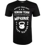 Venum Wod Kicker Crewneck T-Shirt - Black/White