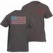 Flying Fisherman T1714HM Fish Flag T-Shirt, Heavy Metal, Medium