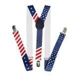 United States of America Flag Red White Blue Suspender