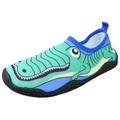 Lil' Fins Kids Water Shoes - Beach Shoes Summer Fun 3D Toddler Water Shoes Kids Quick Dry Swim Shoes Gator 12/13 M US