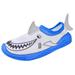 Lil' Fins Kids Water Shoes - Beach Shoes Summer Fun 3D Toddler Water Shoes Kids Quick Dry Swim Shoes Shark 4/5 M US