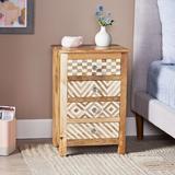 Foundry Select 4 - Drawer Solid Wood Nightstand in Wood in Brown | 27 H x 18 W x 13 D in | Wayfair 95714CEF67594D18BAB73AEF233C5717