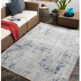 Heyworth 7'10" x 10' Modern Contemporary Abstract Bohemian Cream/Denim/Light Gray/Navy Outdoor Area Rug - Hauteloom