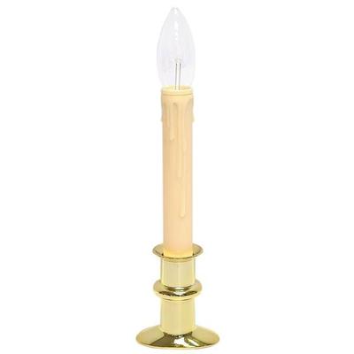 Celestial Lights 70764 - Brass / Ivory LED Taper Candle