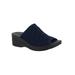 Wide Width Women's Airy Sandals by Easy Street® in Navy Stretch (Size 7 W)
