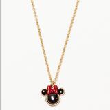 Kate Spade Jewelry | Kate Spade Disney Minnie Mouse Pendant Necklace | Color: Black/Red | Size: Os
