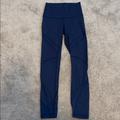 Lululemon Athletica Pants & Jumpsuits | Lululemon Navy Leggings | Color: Blue | Size: 4