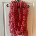 Free People Accessories | Free People Infinity Scarf | Color: Pink/Red | Size: Os