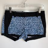 J. Crew Shorts | J.Crew Blue/White Print W/ Black Trim Shorts Sz 00 | Color: Blue/White | Size: 00