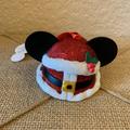 Disney Holiday | Disney Mickey Mouse Glitter Santa Ear Hat Ornament | Color: Red/White | Size: Os