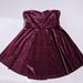 Free People Dresses | Free People Sparkle Velvet Dress With Pockets | Color: Purple | Size: M