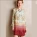 Anthropologie Dresses | Anthropologie Maeve Cleome Silk Open Sleeve Dress | Color: Green/Red | Size: Xs