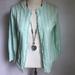 J. Crew Sweaters | J Crew Clare Cardigan Green & White Xs | Color: Green/White | Size: Xs