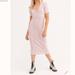 Free People Dresses | Nwot Free People Lulu Striped Henley Dress Z12-3 | Color: Cream/Red | Size: Various