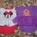 Disney One Pieces | Disney Minnie Mouse Onesie (2) 18-24 Months | Color: Purple/Red | Size: 18-24mb