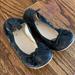 Zara Shoes | Girls Zara Size 27(10) Slip On Black Glitter Shoes | Color: Black | Size: 10g